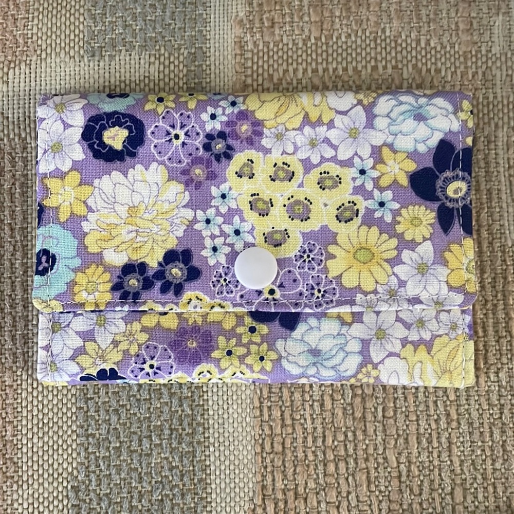 Stylish Snap Card Wallet/Business Card/Gift Card Holder made with Cotton Fabric